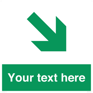 Custom Safe condition: Green Down right arrow